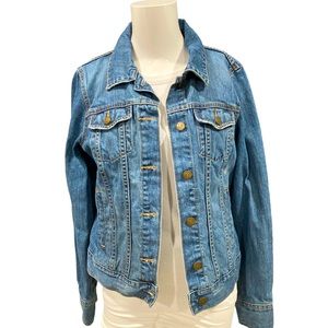 Old Navy women’s medium distressed denim jean jacket